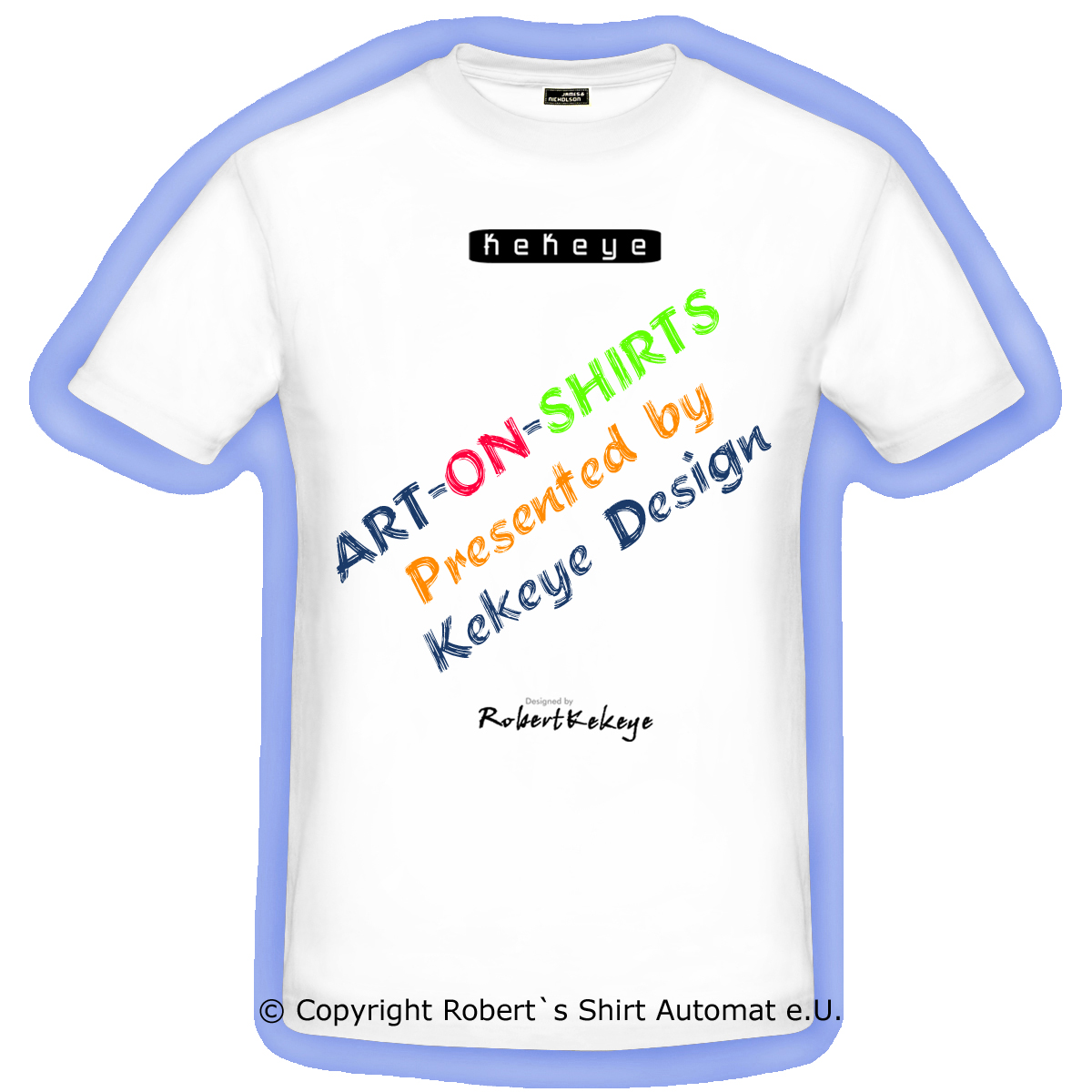 ART-ON-SHIRTS, presented by Kekeye Design.