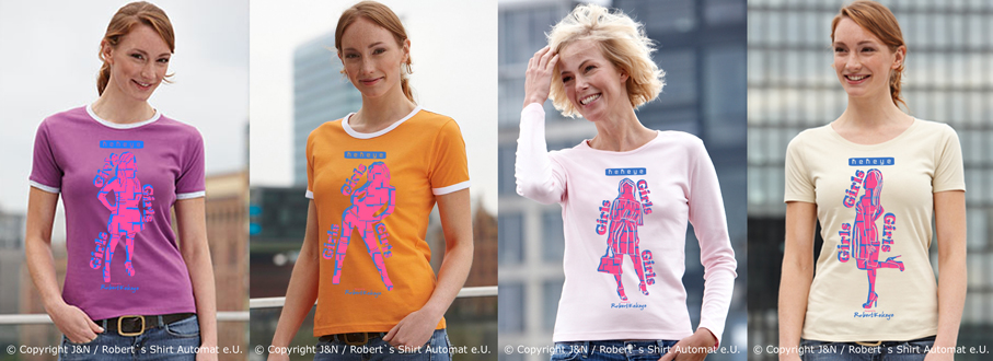 Girl, Woman Summer Tshirts, Kekeye Design / Foto © J & N, Robert`s Shirt Automat e.U.