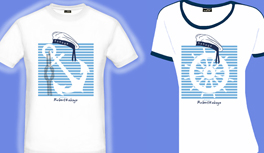 Die neueste Kreuzfahrten, Kreuzfahrt Design T-Shirt Kollektion im Marine Look! Anker T-Shirt, Ruder T-Shirt, Seepferd T-Shirt und Seestern T-Shirt.