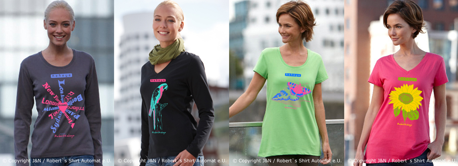 Sommer Damen Shirts, Kekeye Design / Foto © J & N, Robert`s Shirt Automat e.U.