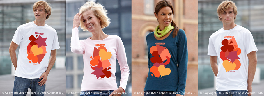 Shapes & Colors T-shirts, Kekeye Design / Foto © J & N, Robert`s Shirt Automat e.U.
