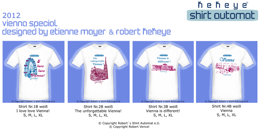 Wien Vienna T-Shirt Kollektion, Kekeye Shirt Automat Wien Vienna T-Shirt Kollektion, Kekeye Shirt Automat