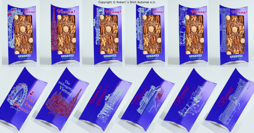 Vienna Chocolat Collection, Giant Wheel, St. Stephen's Cathedral, Schönbrunn, Belvedere, Horse Cab, Hofburg / Foto © Robert`s Shirt Automat e.U.