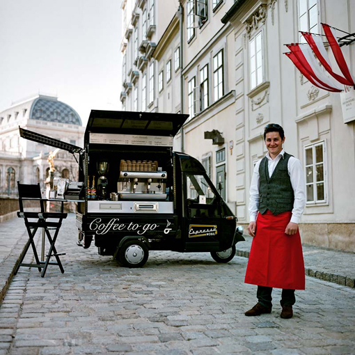 Espresso Mobil Wien in der Stadt / Foto © Espressomobil OG