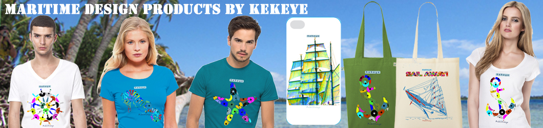 Maritime T-Shirts, NEW Kekeye Dots Design / Photo © Kekeye Design e.U. / Continental / Stanley & Stella