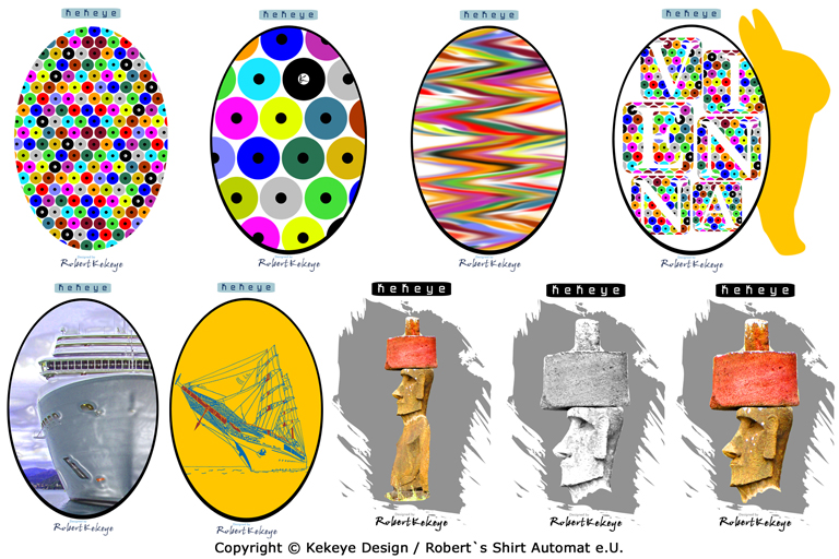 Ostern, Easter Designs - Kekeye Gallery / Photo © Kekeye Design, Robert`s Shirt Automat e.U. Ostern, Easter Designs - Kekeye Gallery / Photo © Kekeye Design, Robert`s Shirt Automat e.U.