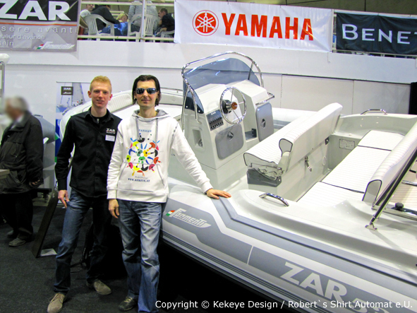 Kekeye Design at Austrian Boatshow Tulln / Photo Kekeye Design / Robert`s Shirt Automat e.U. Kekeye Design at Austrian Boatshow Tulln / Photo Kekeye Design / Robert`s Shirt Automat e.U.