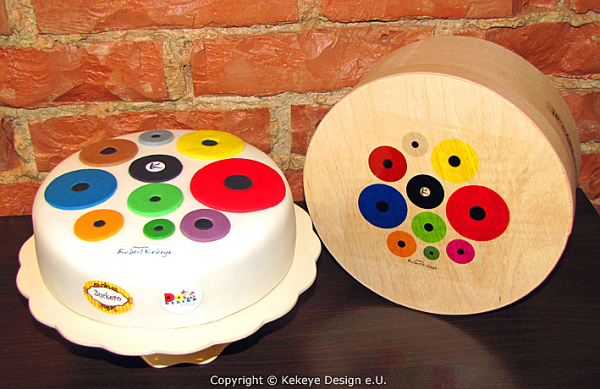 Die exklusive Zuckero Schokoladentorte aus Wien in Kekeye Dots Design ist im WebShop erhältlich / Foto © Kekeye Design e.U.