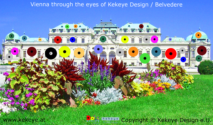 Belvedere Wien, Vienna in Dots Design / Photo © Kekeye Design e.U.