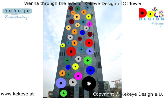 DC Tower Wien, Vienna in Dots Design / Photo © Kekeye Design e.U.