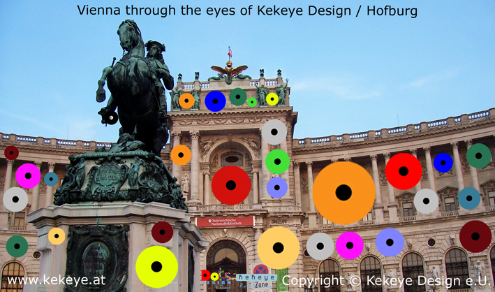 Hofburg Wien, Vienna in Dots Design / Photo © Kekeye Design e.U.