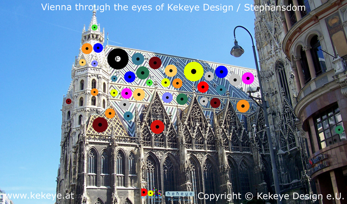 Stephansdom Wien, St. Stephen's Cathedral Vienna in Dots Design / Photo © Kekeye Design e.U.