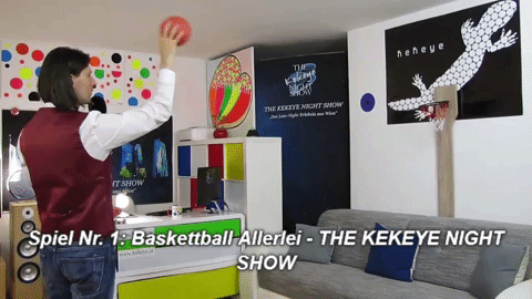 Spiel Nr. 1: Baskettball Allerlei - THE KEKEYE NIGHT SHOW / Foto © Kekeye Design e.U.