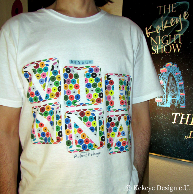 Kekeye T-Shirt of the Day / Wien, Vienna in Dots Design / Photo © Kekeye Design e.U.
